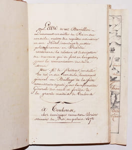 LETTRE À Mr. BARILLON D'AMONCOURT conseiller du Roi en ses conseils, maîtres de requêtes ordinaires en son Hôtel, intendant de justice, police & finances en Picardie, CONTENANT LA RELATION ET DESCRIPTION DES TRAVAUX QUI SE FONT EN LANGUEDOC, pour la communication des Deux Mers.