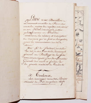 LETTRE À Mr. BARILLON D'AMONCOURT conseiller du Roi en ses conseils, maîtres de requêtes ordinaires en son Hôtel, intendant de justice, police & ...