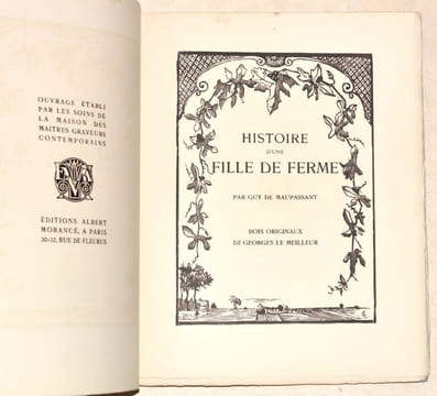 HISTOIRE D'UNE FILLE DE FERME.. MAUPASSANT (Guy de.).