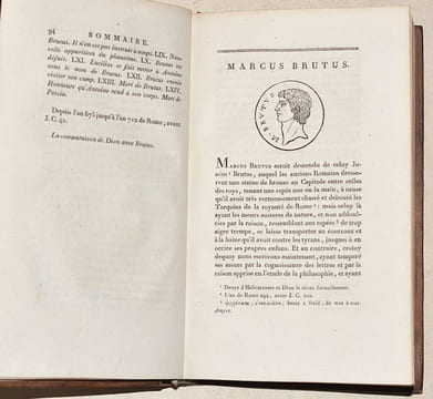 LES VIES DES HOMMES ILLUSTRES, traduites du grec par Amyot, Grand-Aumônier de France ; avec des Notes et des Observations, par MM. Brotier et ...