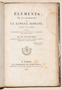 ÉLÉMENTS DE LA GRAMMAIRE DE LA LANGUE ROMANE, avant l'an 1000, précédés de recherches sur l'origine et la formation de cette langue. par RAYNOUARD (François-Just-Marie). - Image 2
