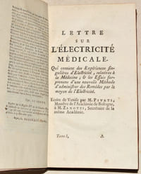 RECUEIL SUR L'ÉLECTRICITÉ MÉDICALE, dans lequel on a rassemblé les principales Pièces publiées par divers Sçavans, sur les moyens de guérir en électrisant les Malades. [2 volumes].
