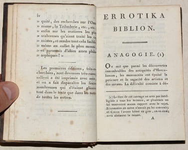 EROTIKA BIBLION. Nouvelle édition, corrigée sur un exemplaire revu par l'auteur.