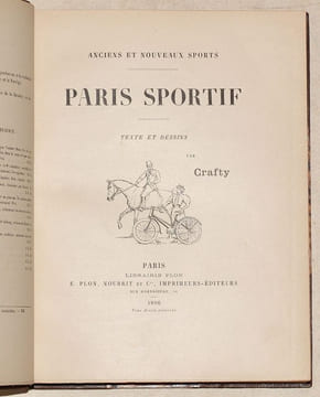 PARIS SPORTIF. Anciens et nouveaux sports. Texte et dessins par CRAFTY. . CRAFTY [Pseudonyme de Victor Gérusez]. 