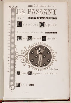 LE PASSANT. Comédie en un acte en vers.. COPPÉE (François).