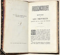 HISTOIRE SUR LES TROUBLES ADVENUS EN LA VILLE DE TOLOSE L'AN 1562 le dix-septiesme may.