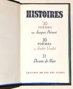 HISTOIRES. 30 poèmes de Jacques Prévert - 30 poèmes d'André Verdet. par PRÉVERT (Jacques) - VERDET (André). - Image 2