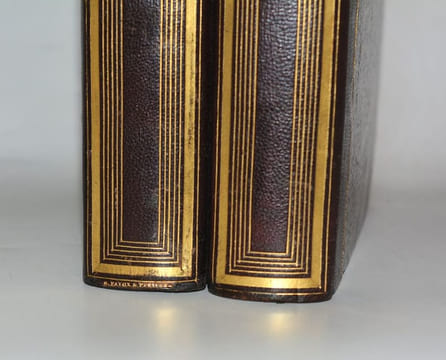 L'INGÉNIEUX HIDALGO DON QUICHOTTE DE LA MANCHE. Traduit et annoté par Louis Viardot, vignettes de Tony Johannot. [2 volumes].. CERVANTÈS (Miguel de).