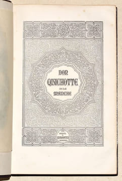 L'INGÉNIEUX HIDALGO DON QUICHOTTE DE LA MANCHE. Traduit et annoté par Louis Viardot, vignettes de Tony Johannot. [2 volumes].. CERVANTÈS (Miguel de).