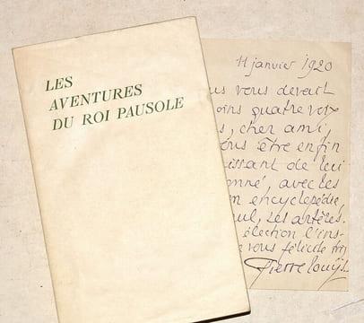 LES AVENTURES DU ROI PAUSOLE.. LOUYS (Pierre).