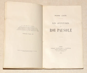 LES AVENTURES DU ROI PAUSOLE.