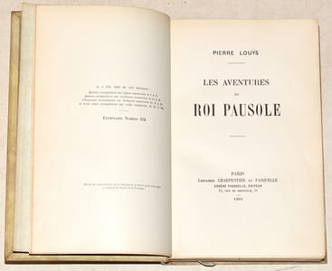 LES AVENTURES DU ROI PAUSOLE.
