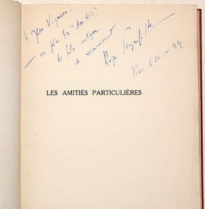 LES AMITIÉS PARTICULIÈRES.