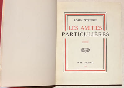 LES AMITIÉS PARTICULIÈRES.