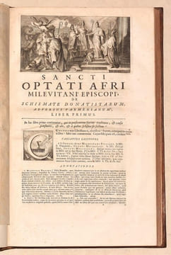 SANCTI OPTATI AFRI MILEVITANI EPISCOPI DE SCHISMATE DONATISTARUM LIBRI SEPTEM : ad manuscriptos codices et veteres editiones collati ; et innumeris in ...