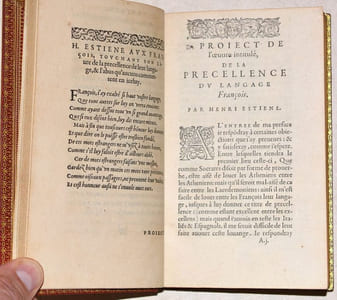 PROJECT DU LIVRE INTITULÉ DE LA PRÉCELLENCE DU LANGAGE FRANÇOIS.