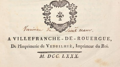 PROCÈS-VERBAL DES SÉANCES DE L'ASSEMBLÉE PROVINCIALE DE HAUTE-GUIENNE, tenue à Villefranche dans les mois de Septembre & d'Octobre 1779.