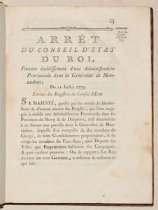 PROCÈS-VERBAL DES SÉANCES DE L'ASSEMBLÉE PROVINCIALE DE HAUTE-GUIENNE, tenue à Villefranche dans les mois de Septembre & d'Octobre 1779.