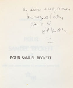 POUR SAMUEL BECKETT.