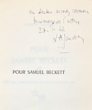 POUR SAMUEL BECKETT.. JANVIER (Ludovic).
