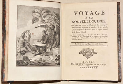 VOYAGE À LA NOUVELLE-GUINÉE, dans lequel on trouve la description des Lieux, des Observations physiques & morales, & des détails relatifs à l'Histoire Naturelle dans le Regne Animal & le Regne Végétal. 