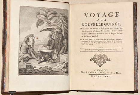 VOYAGE À LA NOUVELLE-GUINÉE, dans lequel on trouve la description des Lieux, des Observations physiques & morales, & des détails relatifs à l'Histoire ...
