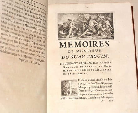 MÉMOIRES DE MONSIEUR DUGUAY-TROUIN, lieutenant général des armées navales de France, et Commandeur de l'Ordre Royal & Militaire de Saint Louis.. ...