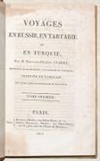 VOYAGES EN RUSSIE, EN TARTARIE ET EN TURQUIE. [3 volumes]. par CLARKE (Edward Daniel). - Image 3