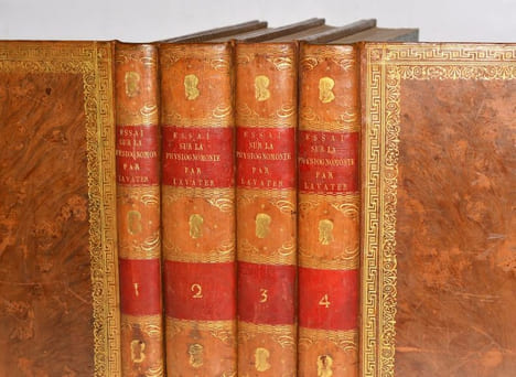ESSAI SUR LA PHYSIOGNOMONIE, destiné à faire Connoître l'Homme & à le faire Aimer. [4 volumes].. LAVATER (Johann Kaspar).