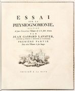 ESSAI SUR LA PHYSIOGNOMONIE, destiné à faire Connoître l'Homme & à le faire Aimer. [4 volumes]. par LAVATER (Johann Kaspar). - Image 5