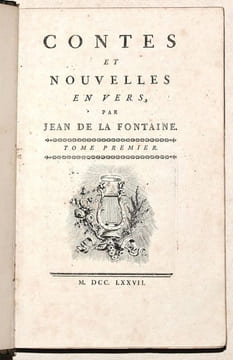CONTES ET NOUVELLES EN VERS. [2 volumes].. LA FONTAINE (Jean de).