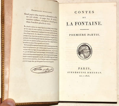 OEUVRES COMPLÈTES. Fables [2 volumes] - Contes [2 volumes] - Théâtre - Les Amours de Psyché et de Cupidon - Oeuvres diverses [2 volumes].. LA FONTAINE ...