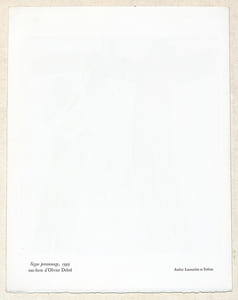SIGNE-PERSONNAGE. Gravure originale.