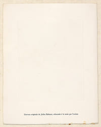 SOLEIL SUR LA DUNE. Gravure originale.
