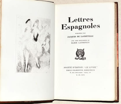 LETTRES ESPAGNOLES. . LACRETELLE (Jacques de).