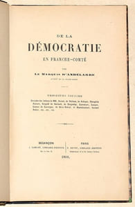 DE LA DÉMOCRATIE EN FRANCHE-COMTÉ.