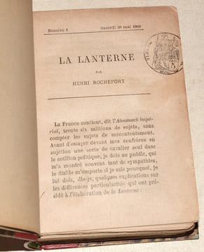 LA LANTERNE. Numéros 1 à 11 (samedi 30 mai 1868 - samedi 8 août 1868).. ROCHEFORT (Henri).