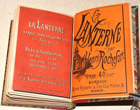 LA LANTERNE. Numéros 1 à 11 (samedi 30 mai 1868 - samedi 8 août 1868).. ROCHEFORT (Henri).