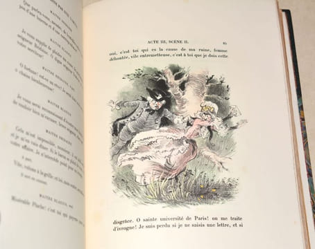 ON NE BADINE PAS AVEC L'AMOUR. Proverbe en 3 actes orné d'une couverture illustrée et de 35 lithographies originales par Louis Morin.. MUSSET (Alfred ...