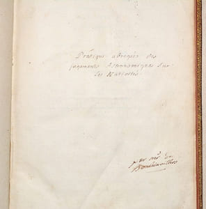 ABRÉGÉ DES JUGEMENTS ASTROLOGIQUES SUR LES NATIVITÉS. [Manuscrit].