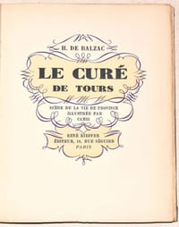LE CURÉ DE TOURS. Scène de la vie de province illustrée par Cami.