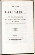 TRAITÉ DE LA CHALEUR, et de ses applications aux arts et aux manufactures. [2 volumes]. par PÉCLET (Eugène). - Image 2