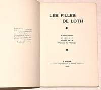 LES FILLES DE LOTH et autres poèmes érotiques recueillis par le Vidame de Bozegy.
