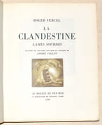LA CLANDESTINE - LAMES SOURDES. Illustrés de gravures sur bois en couleur de André Collot. par VERCEL (Roger).  - Image 1