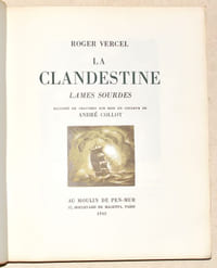 LA CLANDESTINE - LAMES SOURDES. Illustrés de gravures sur bois en couleur de André Collot.