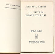 LA PUTAIN RESPECTUEUSE. Pièce en un acte et deux tableaux. par SARTRE (Jean-Paul).  - Image 3