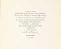 LA VACHE AU PR&Eacute; NOIR DE JEAN DUBUFFET. Lettre d'un imprimeur &agrave; un peintre et la r&eacute;ponse que celui-ci y fit.. DUBUFFET (Jean) - BARNIER (Louis).