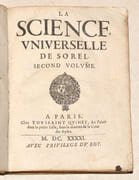 LA SCIENCE UNIVERSELLE. [2 volumes]. par SOREL (Charles). - Image 3