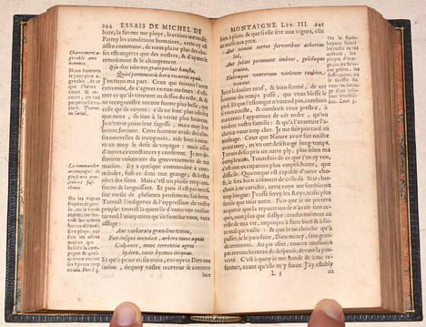 LES ESSAIS de Michel, Seigneur de Montaigne. Nouvelle édition exactement purgée des défauts des précédentes, selon le vray original: Et enrichie & ...