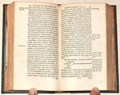 LES ESSAIS de Michel, Seigneur de Montaigne. Nouvelle édition exactement purgée des défauts des précédentes, selon le vray original: Et enrichie & ...
